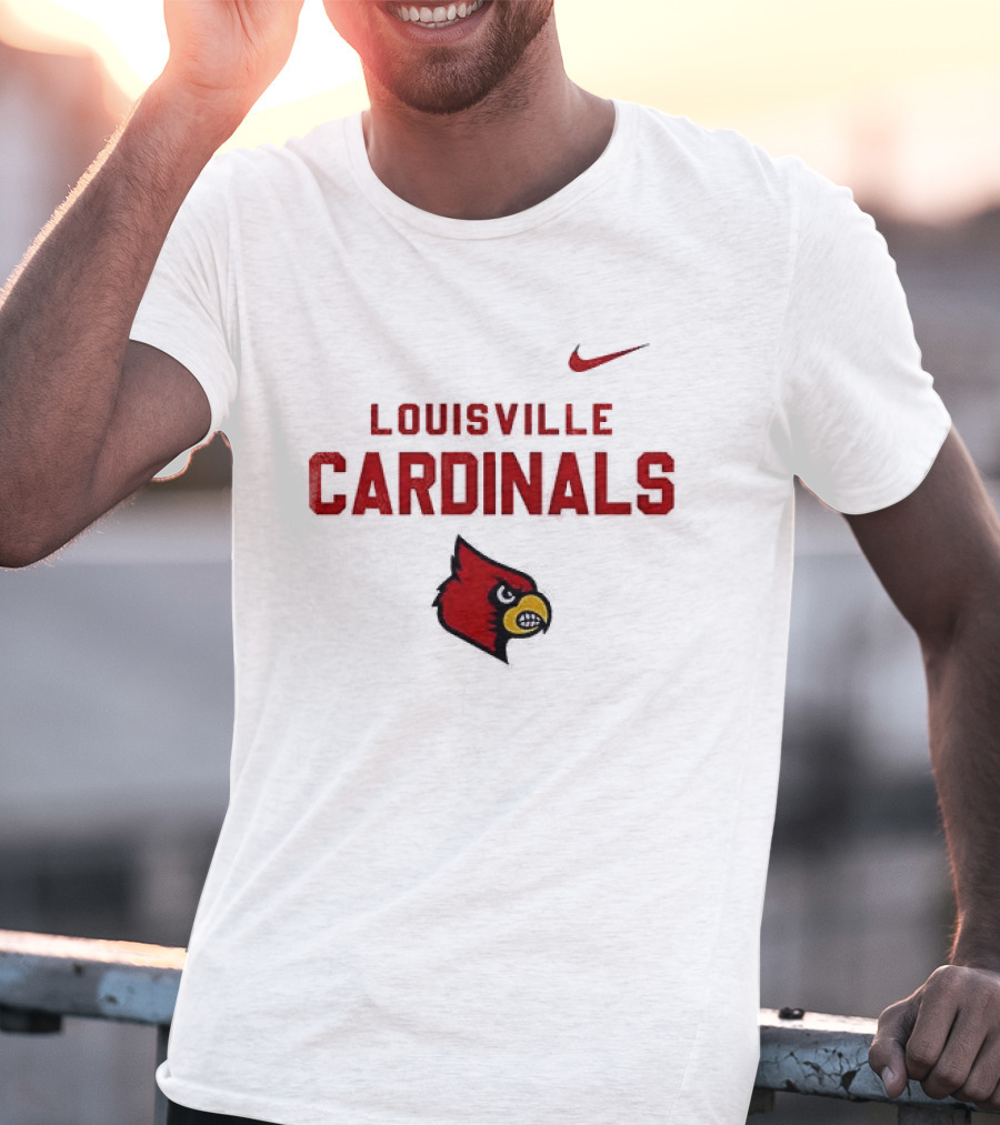 Louisville Cardinals NCAA Heartbeat True Fans Nike Sportswear T-Shirt