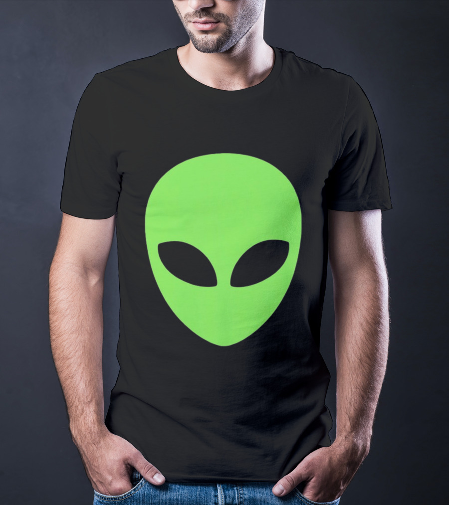 Alien Face 2026 Green Mask T-Shirt