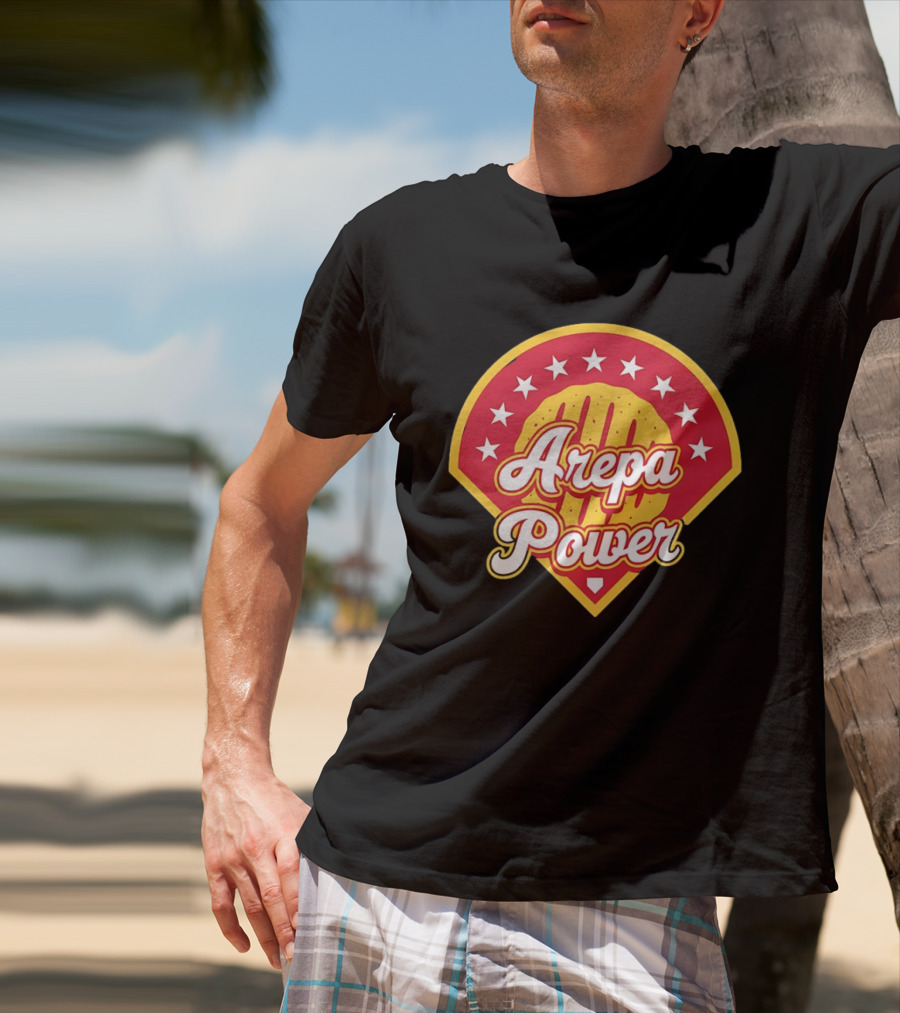 Arepa Power Honor Venezuelan MLB Players Red Baseball T-Shirt