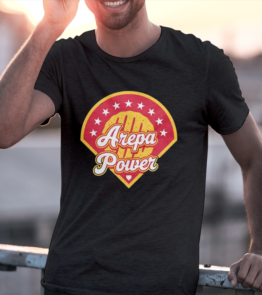 Arepa Power Honor Venezuelan MLB Players Red Baseball T-Shirt
