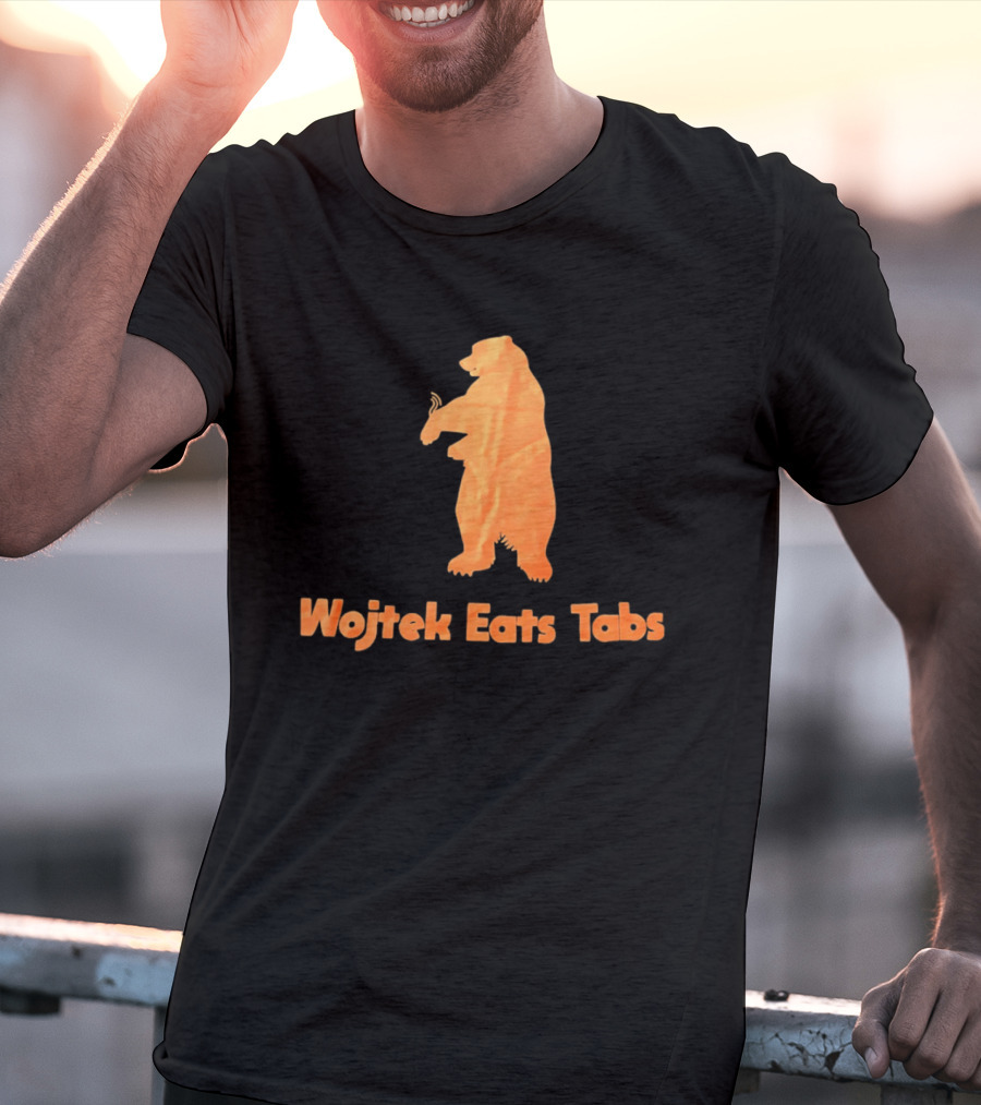 Wojtek Eats Tabs Bear T-Shirt