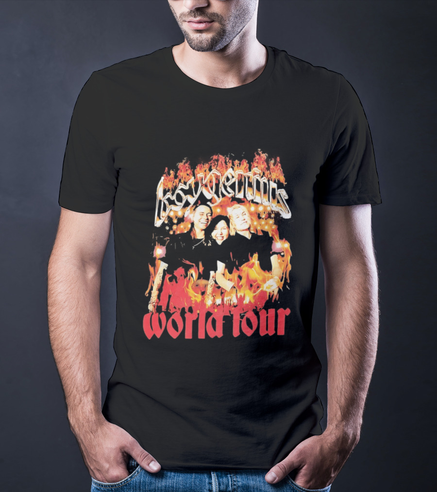 Boygenius World Tour Flaming Portraits T-Shirt