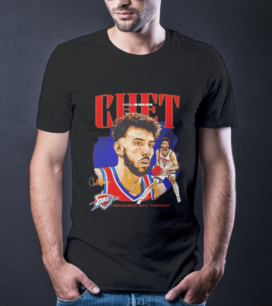 Chet Holmgren Oklahoma City Thunder Player Action OKC T-Shirt