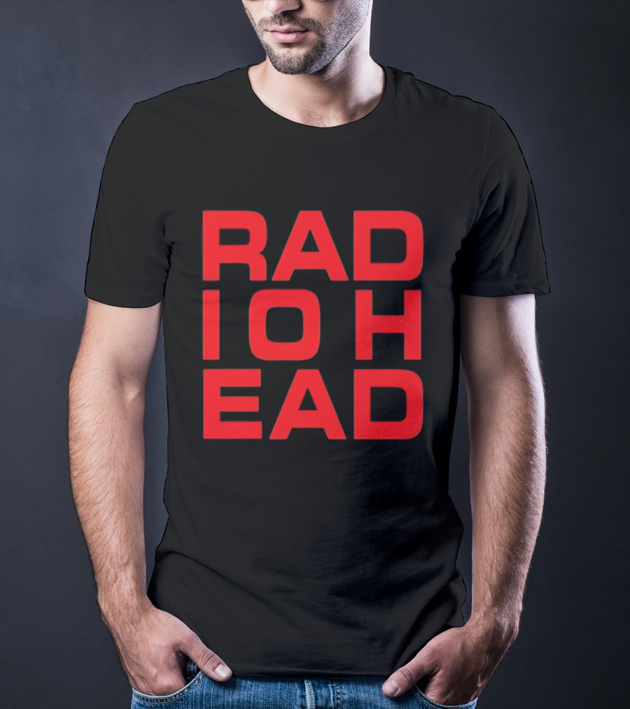 Radiohead BK 25 Bassic Red Text Block T-Shirt
