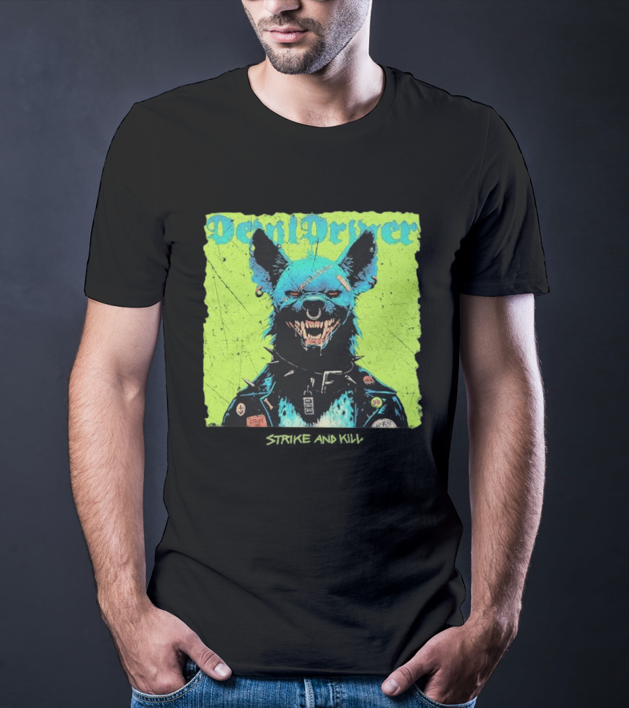 DevilDriver 2026 Strike And Kill Blue Canine With Punk Jacket T-Shirt