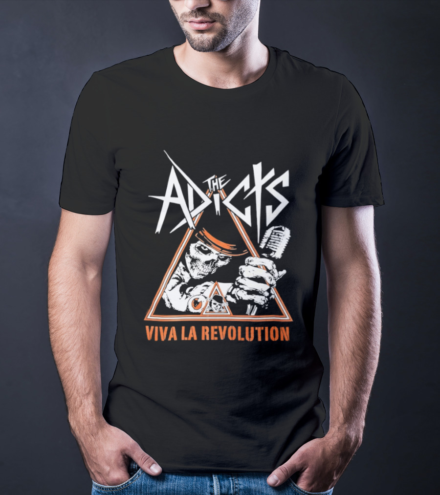 The Adicts Skeleton Viva La Revolution T-Shirt