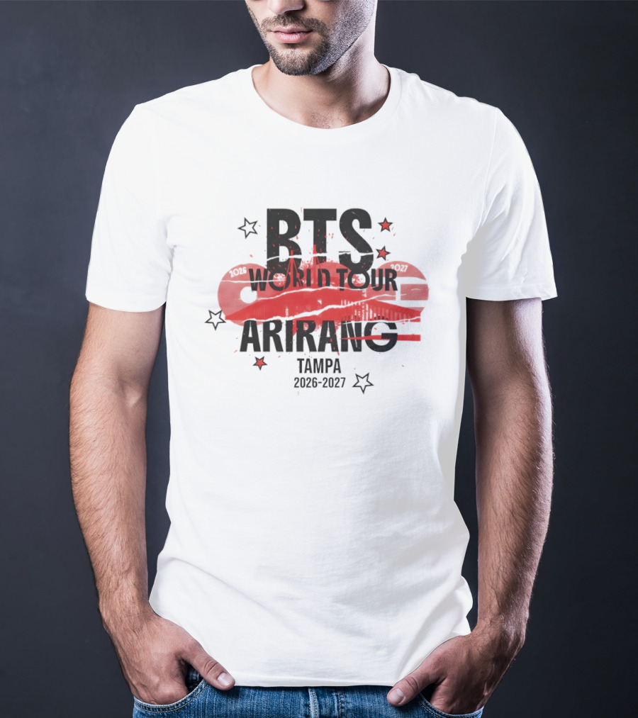 BTS World Tour Arirang Tampa 2026 2027 Concert Event T-Shirt