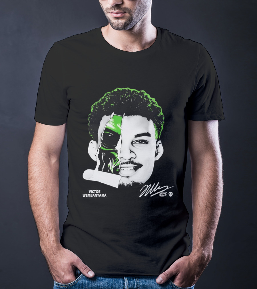 Victor Wembanyama Alien San Antonio Spurs Player Fusion T-Shirt