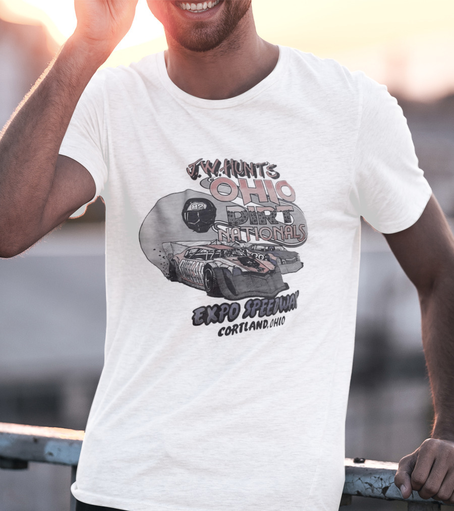 JW Hunt's Ohio Dirt Nationals Expo Speedway Cortland Ohio Racing Event T-Shirt