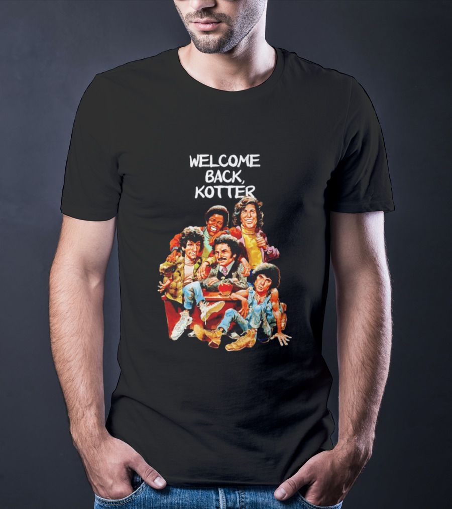Welcome Back Kotter 1970s Sitcom Cartoon Characters T-Shirt