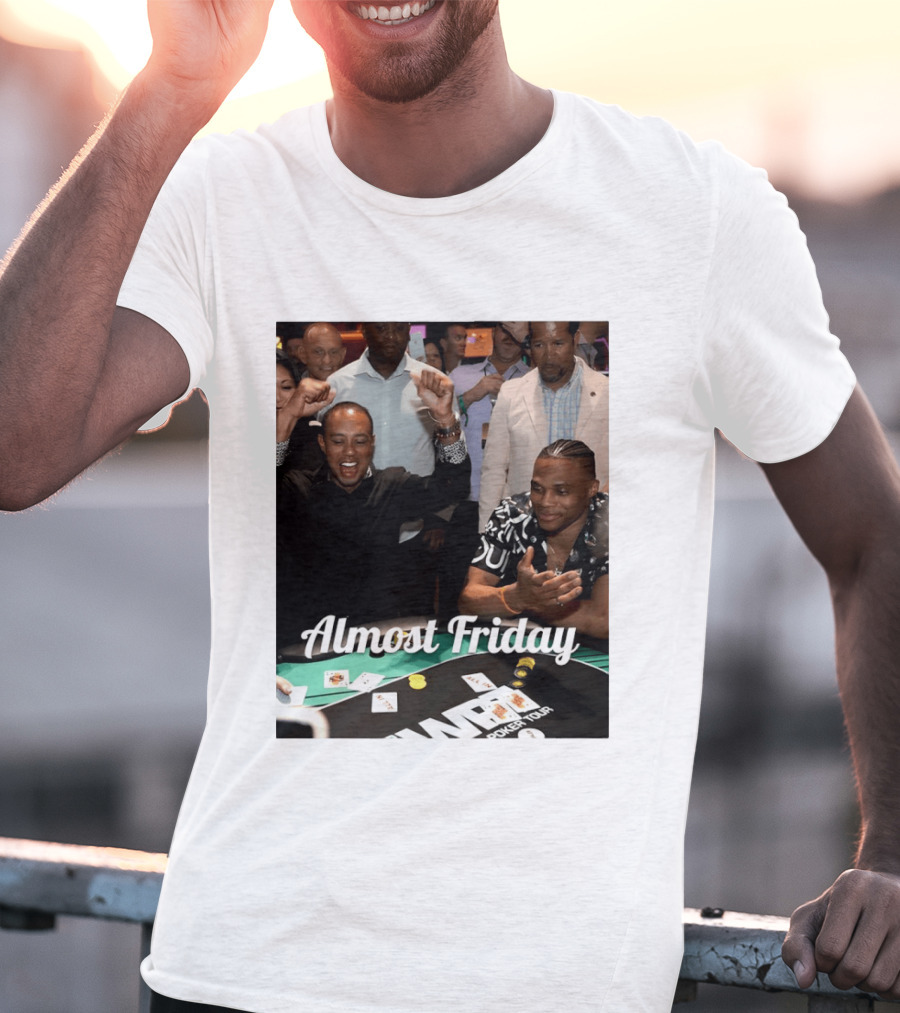 Tiger Woods World Poker Tour Almost Friday Celebration T-Shirt