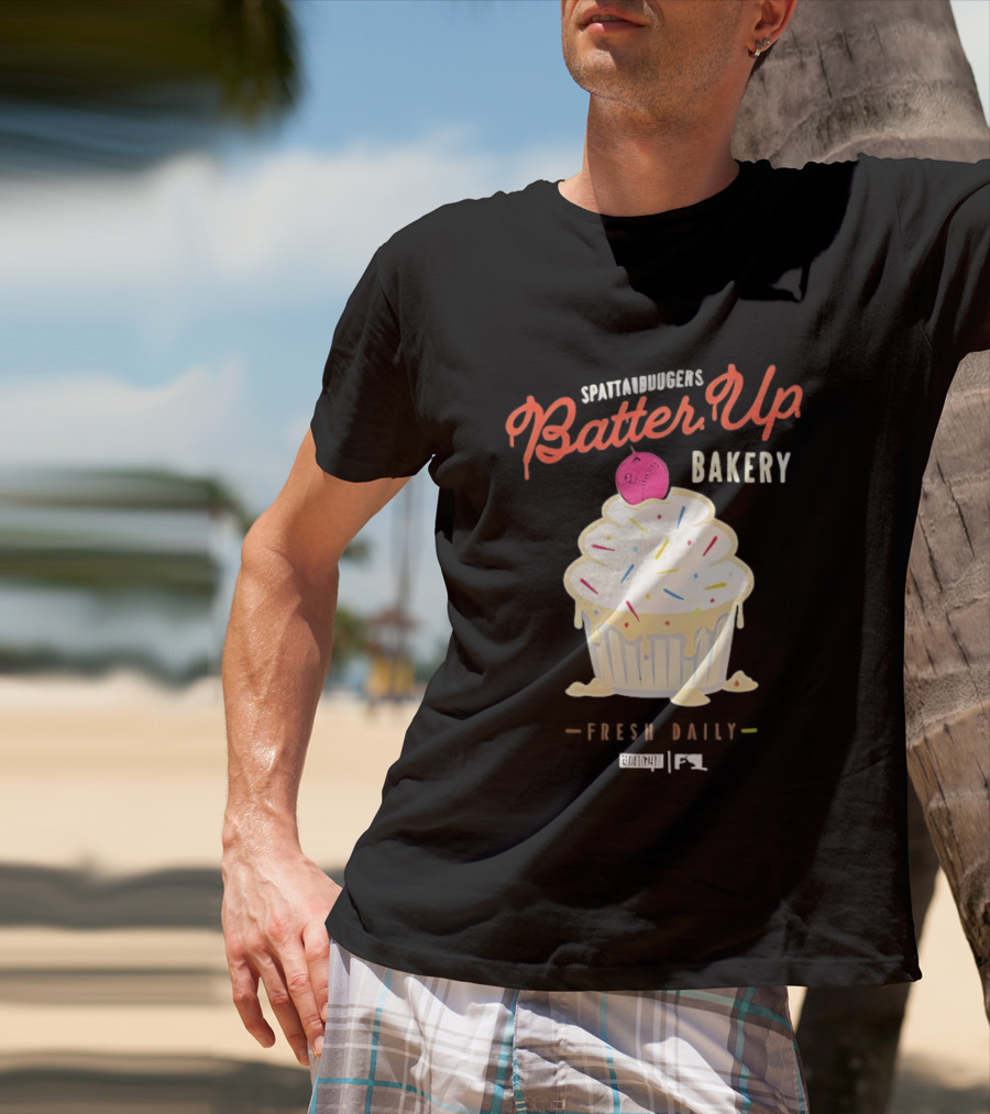 Batter Up Bakery Fresh Daily Cupcake Baseball T-Shirt