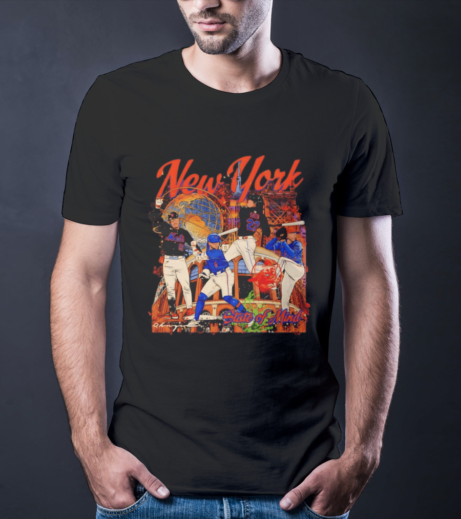 New York Mets Francisco Lindor Pete Alonso 16 12 State Of Mind T-Shirt