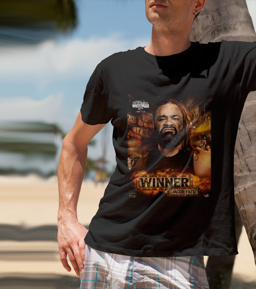 WrestleMania 42 Winner Jacob Fatu WWE 2026 Las Vegas T-Shirt