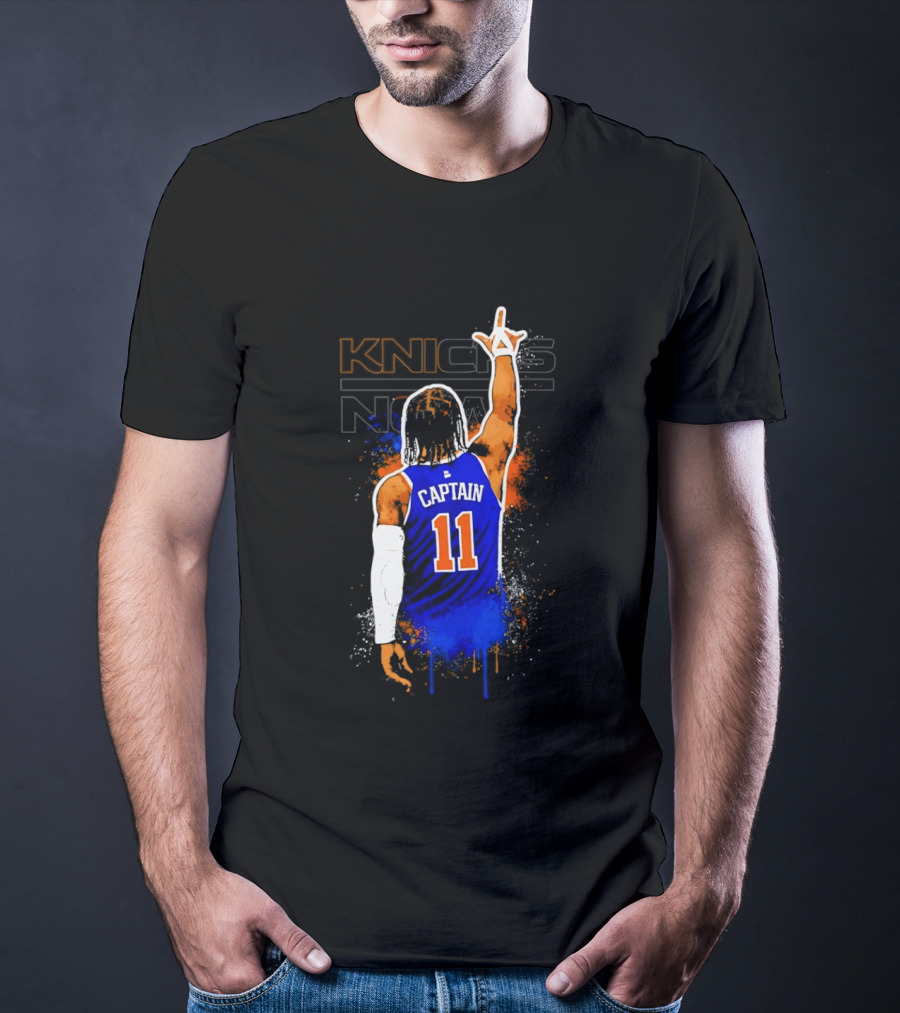 Knicks Captain Number 11 Jalen Brunson New York T-Shirt