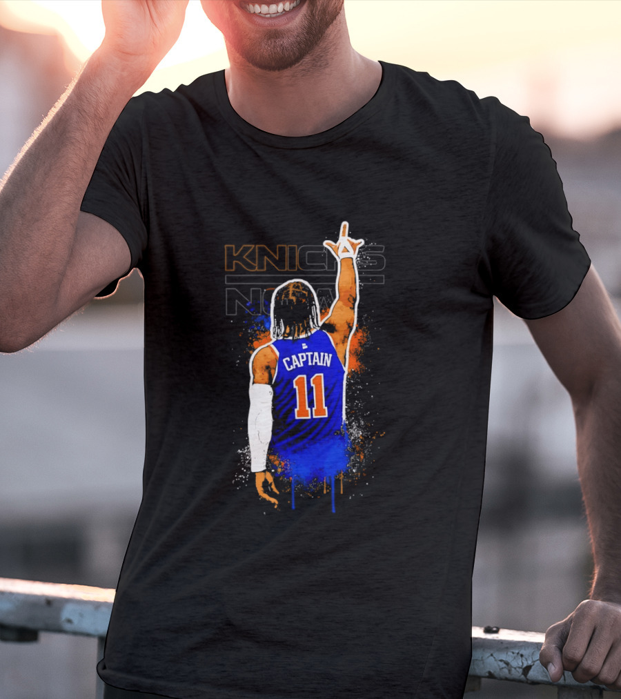 Knicks Captain Number 11 Jalen Brunson New York T-Shirt