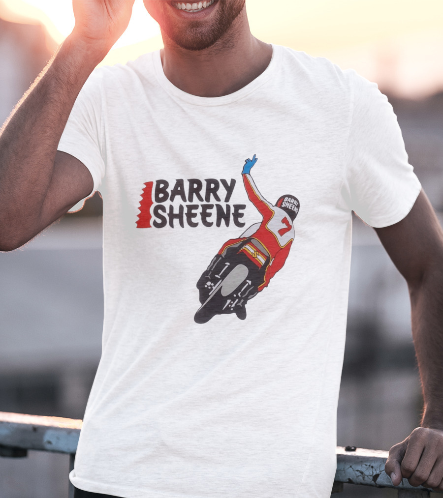 Barry Sheene Racing Number 7 Vintage Motorcycle Racer T-Shirt