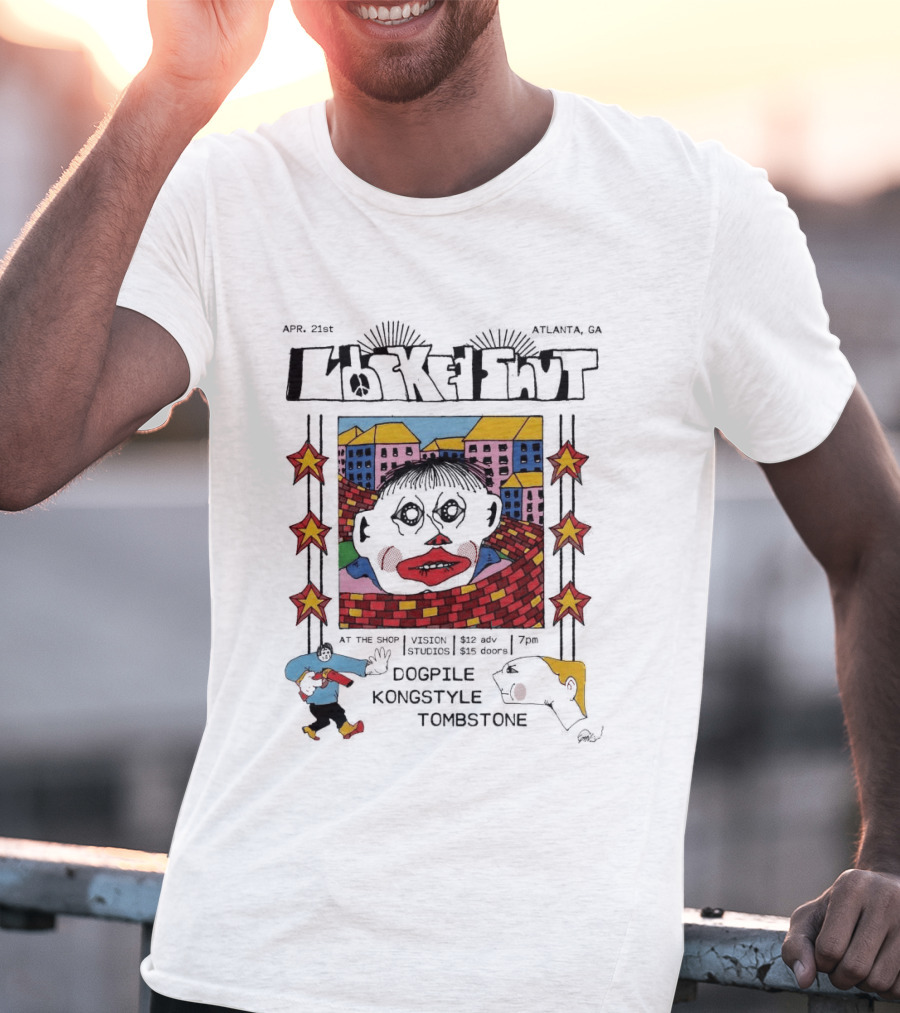 LOCKED SHUT Atlanta Apr 21 2026 DooPee Koncyste Tombstone Tour T-Shirt