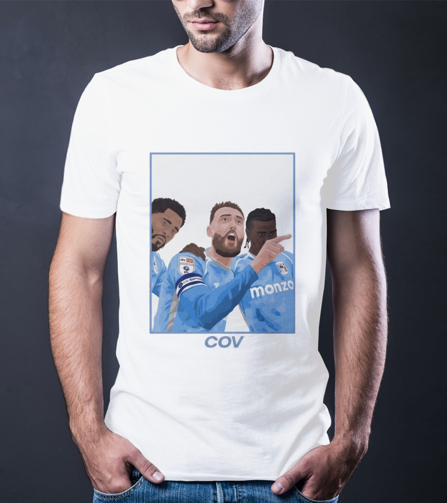 Matt Grimes Coventry City FC Sky Bet EFL Championship Promotion Monza Sponsorship T-Shirt