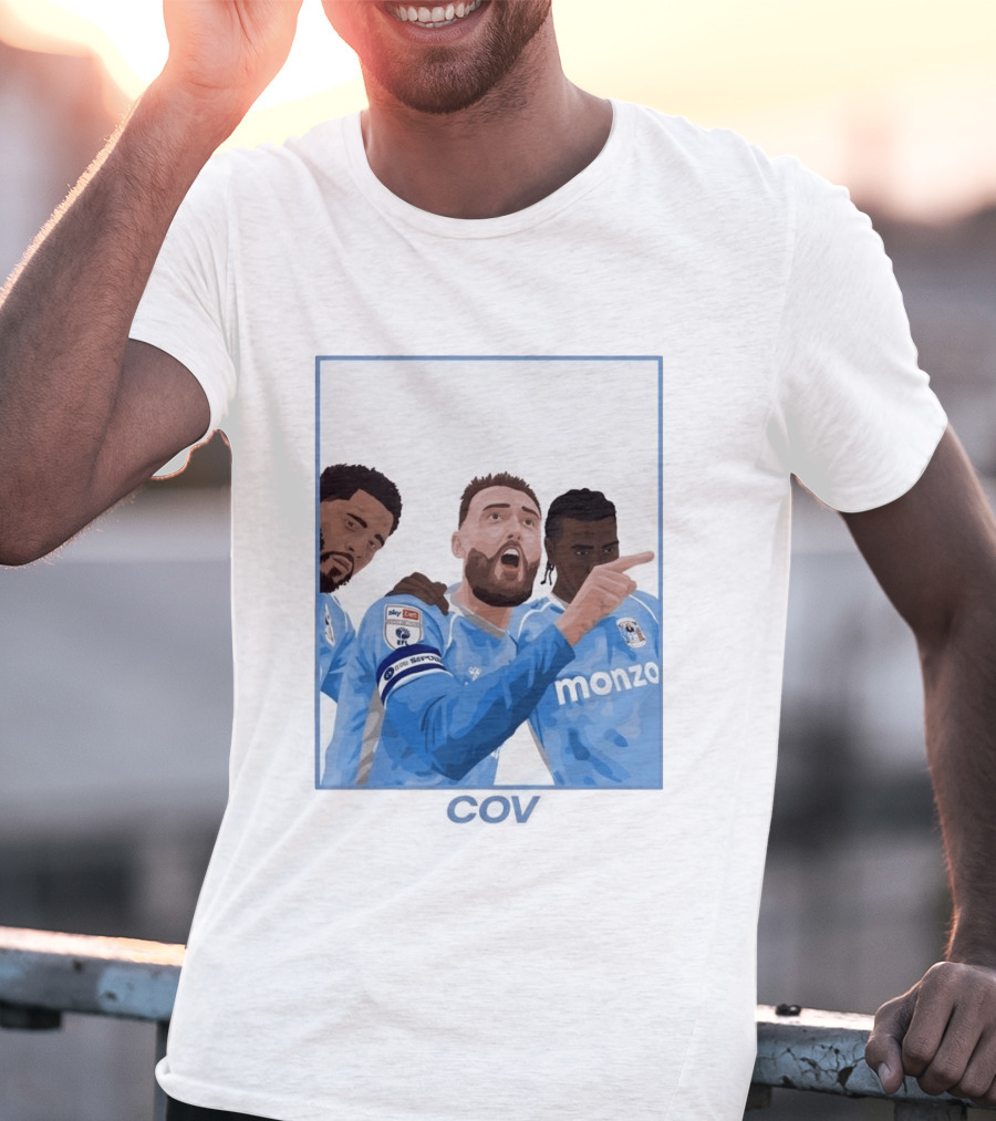 Matt Grimes Coventry City FC Sky Bet EFL Championship Promotion Monza Sponsorship T-Shirt