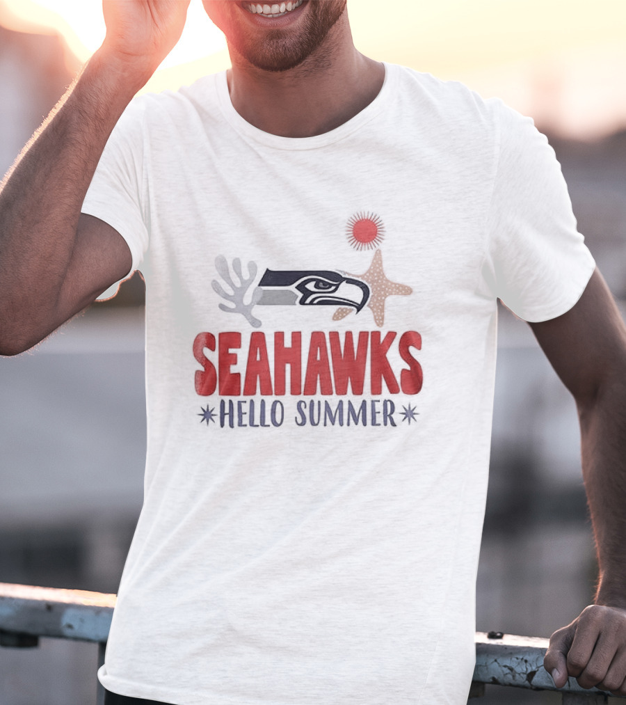 Seahawks Hello Summer School Is Out Scream And Shout T-Shirt