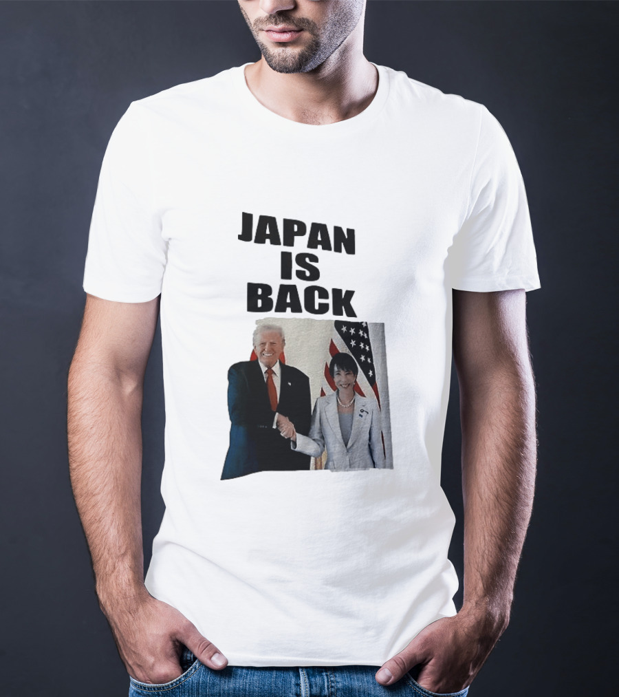 Japan Is Back Trump Political Image With Flags T-Shirt