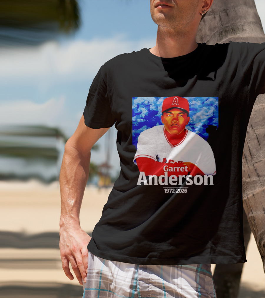 Garret Anderson Angels Tribute Baseball Legend 1972 2026 T-Shirt