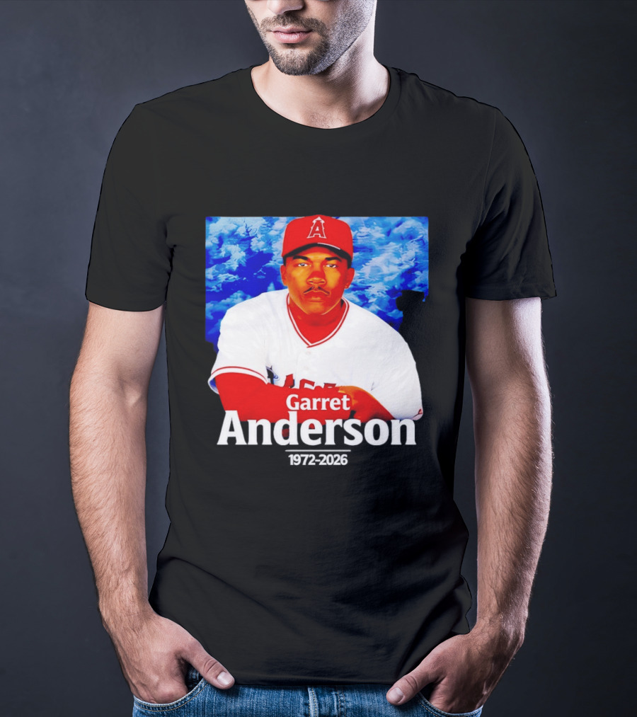 Garret Anderson Angels Tribute Baseball Legend 1972 2026 T-Shirt