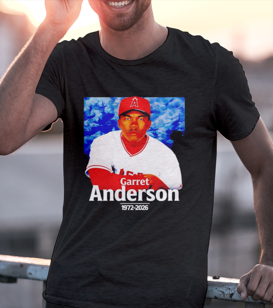 Garret Anderson Angels Tribute Baseball Legend 1972 2026 T-Shirt