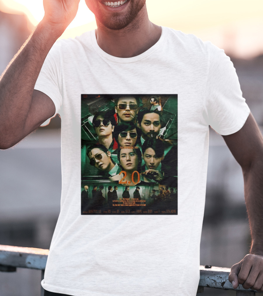 BTS 2.0 Arirang Tour 2026 Group RM Jin Suga J Hope Jimin V Jung Kook Hangseok Lee Jung Kook T-Shirt
