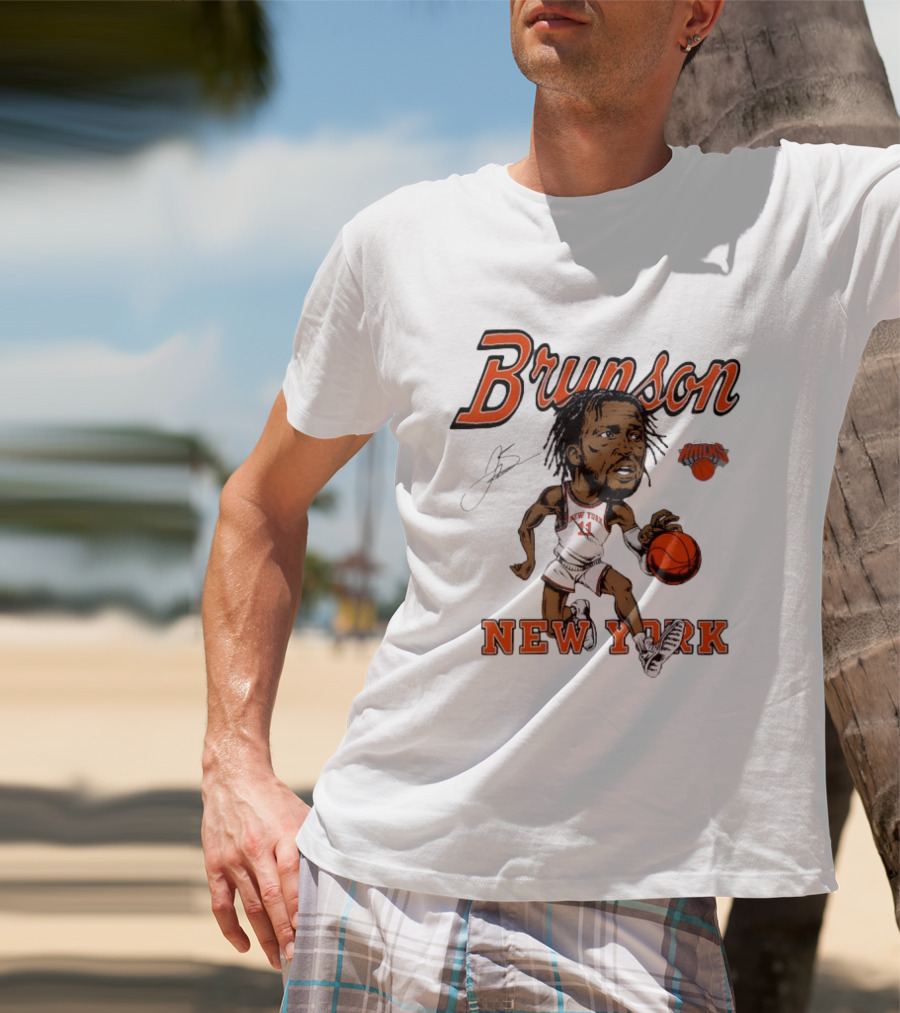 Brunson New York Knicks Basketball Player Tri Blend T-Shirt