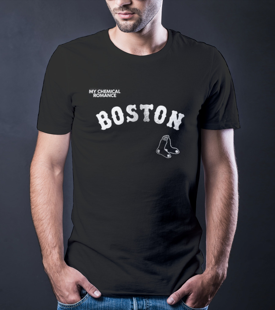 My Chemical Romance Boston Red Sox The Black Parade Collaboration T-Shirt