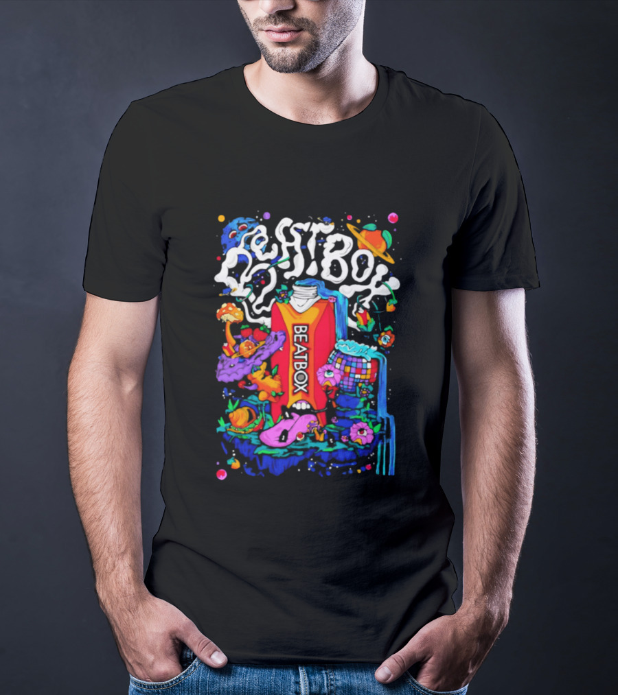 Trippy BeatBox World Psychedelic Disco Vibes T-Shirt