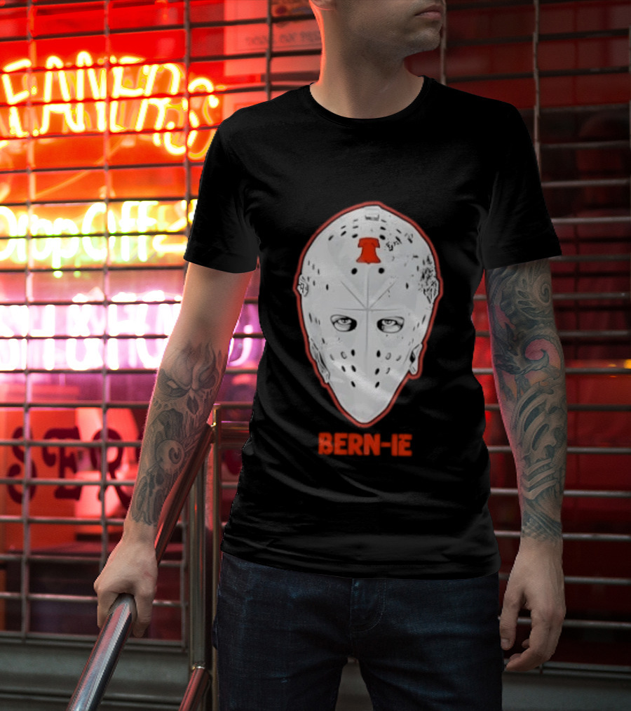 Bern Ie Philadelphia Hockey Liberty Bell Goalie Mask T-Shirt