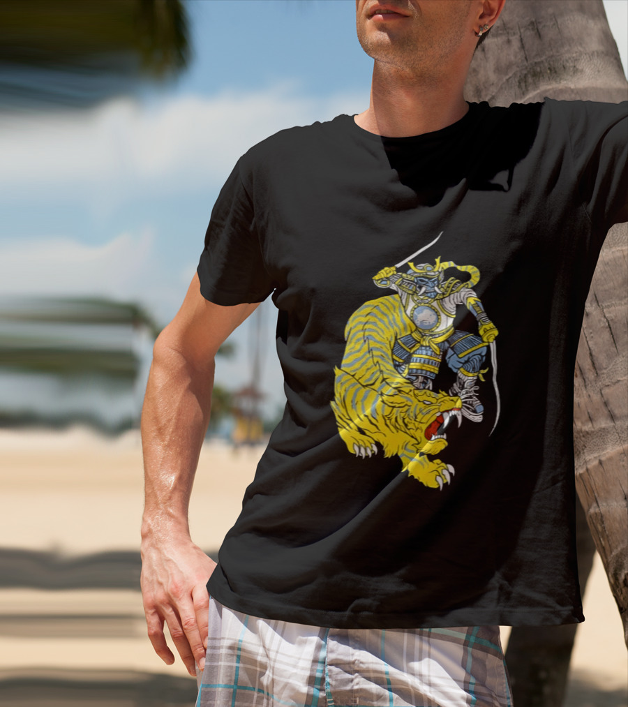 Buffalo Sabres Knight Battling Fierce Sabretooth Tiger T-Shirt