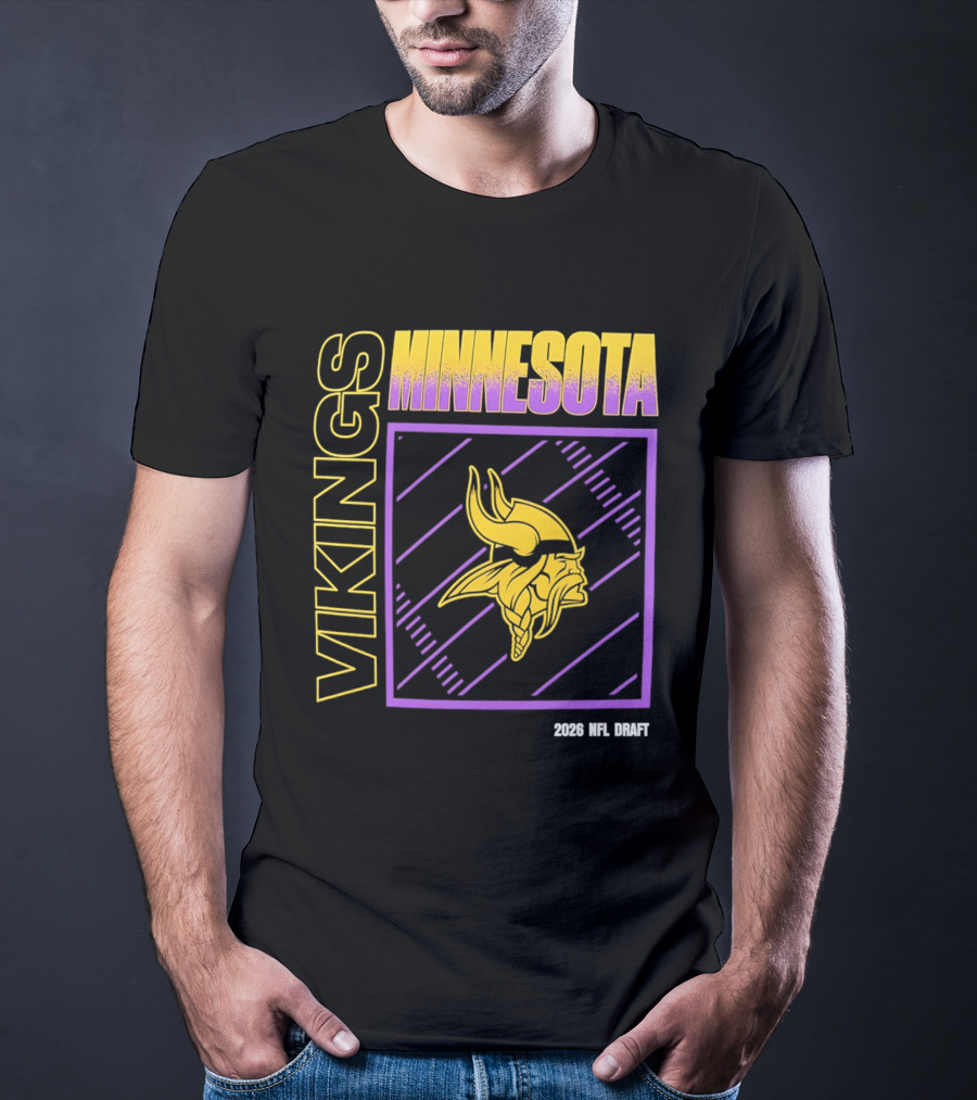 Minnesota Vikings 2026 Nfl Draft T-Shirt