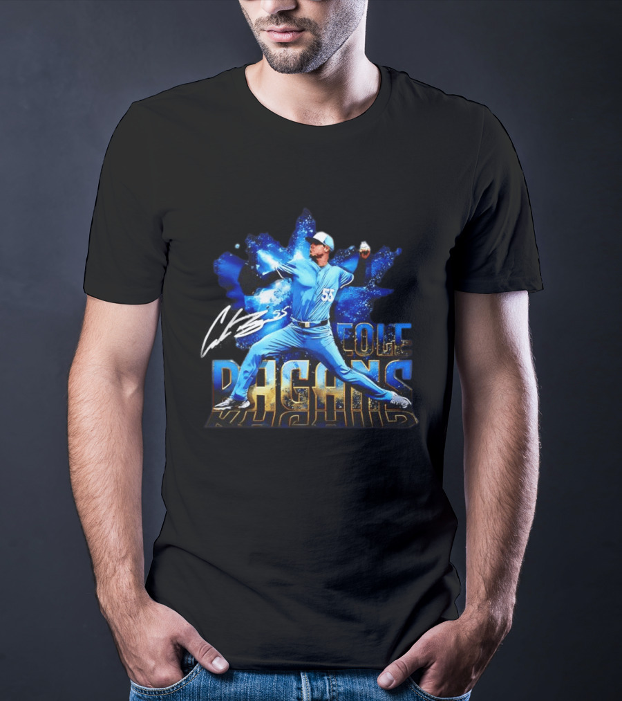 Cole Ragans 55 Kansas City Royals MLB Burst Pitcher Action T-Shirt