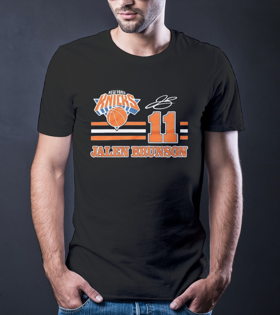 New York Knicks Jalen Brunson Number 11 NBA Basketball T-Shirt