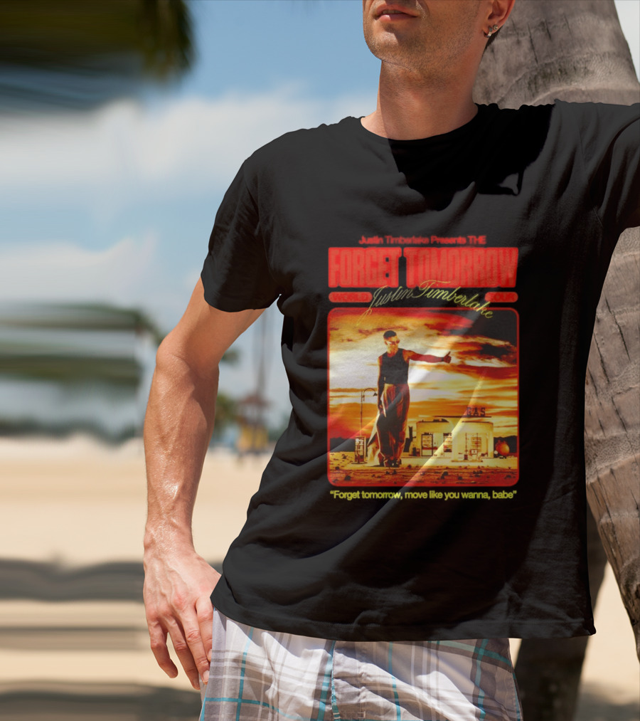 Forget Tomorrow World Tour Justin Timberlake Gas Station Scene T-Shirt