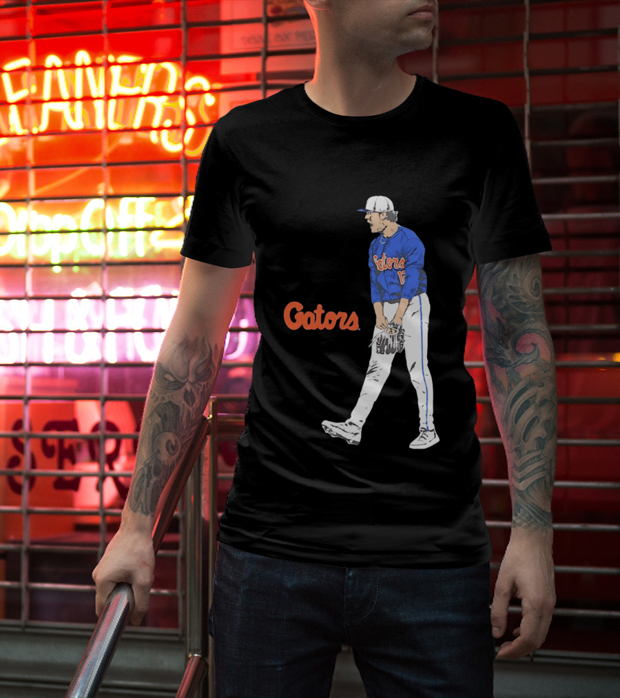 Liam Peterson Florida Gators Baseball Intense Scream Moment T-Shirt
