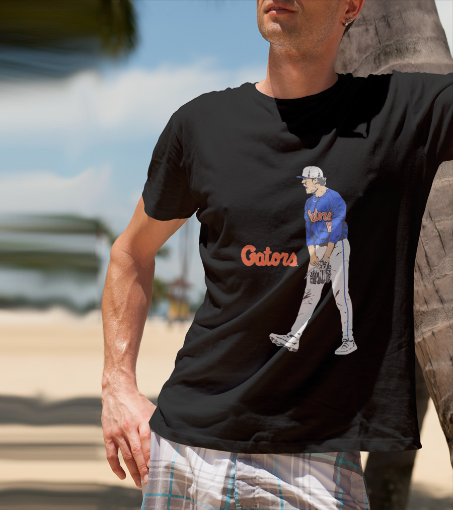 Liam Peterson Florida Gators Baseball Intense Scream Moment T-Shirt