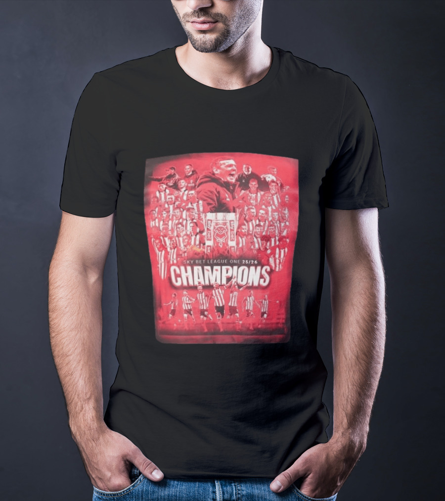 Sky Bet League One 25 26 Lincoln City Champions T-Shirt