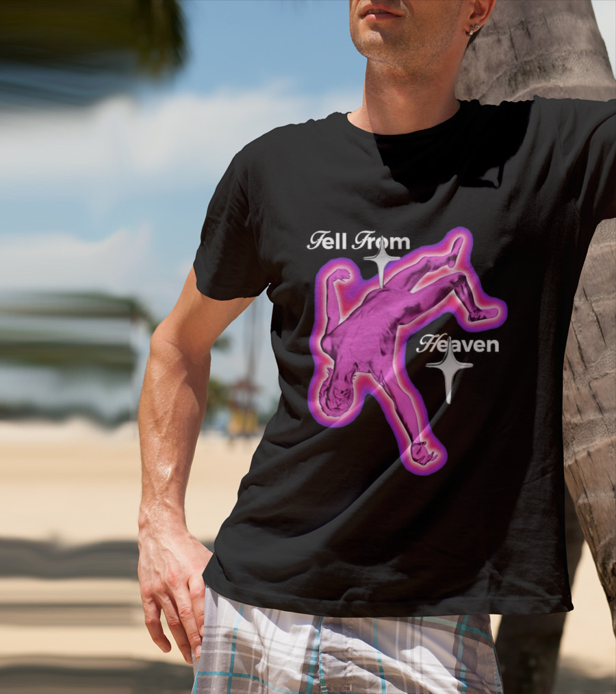 Falling From Heaven Pink Neon T-Shirt