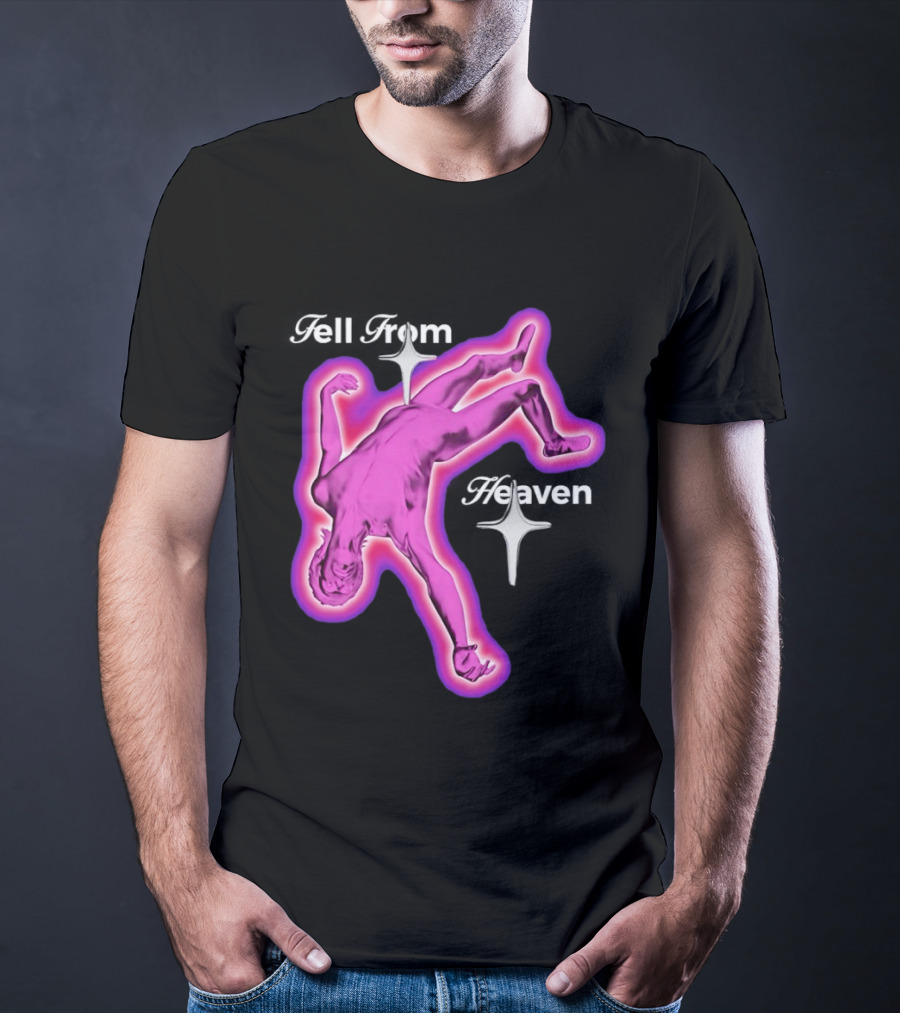 Falling From Heaven Pink Neon T-Shirt