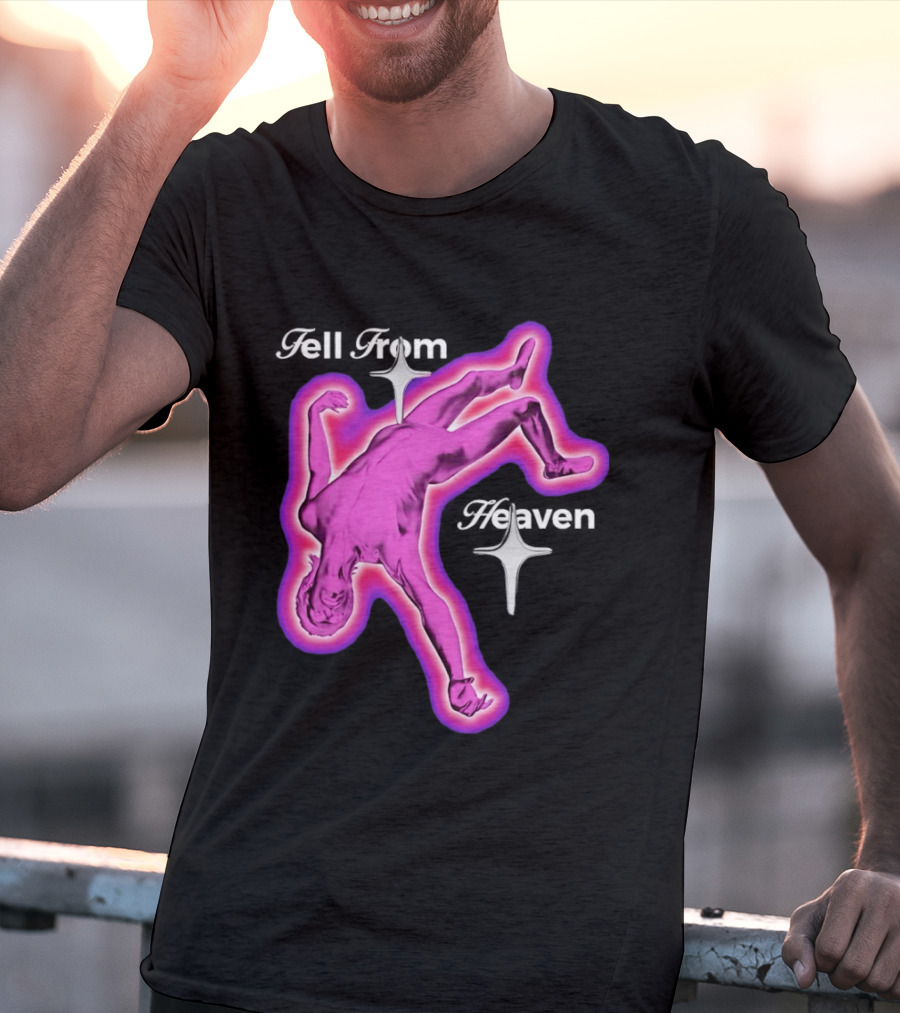 Falling From Heaven Pink Neon T-Shirt