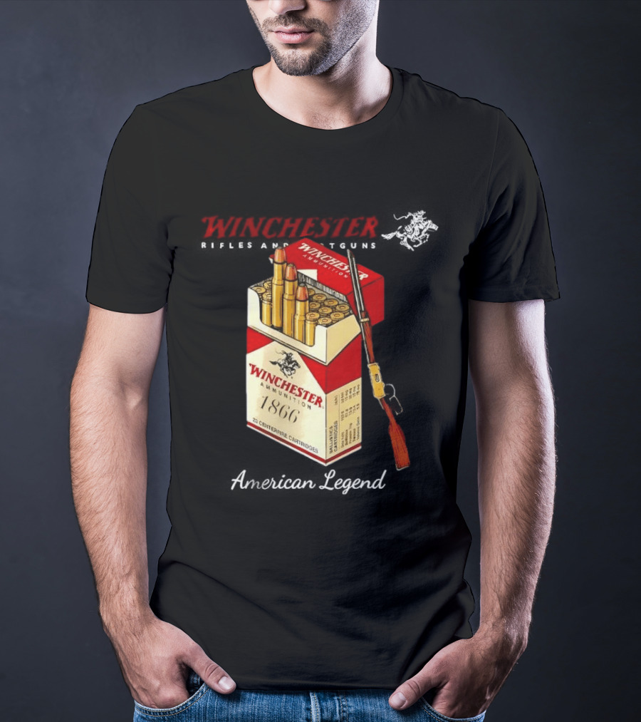 Winchester Rifles Shotguns American Legend 1866 Ammunition T-Shirt
