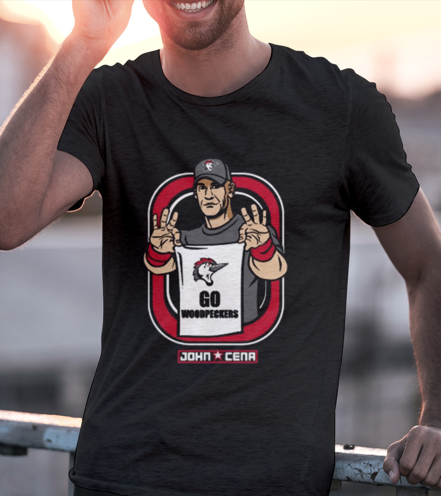 John Cena Go Woodpeckers WWE Special Edition T-Shirt