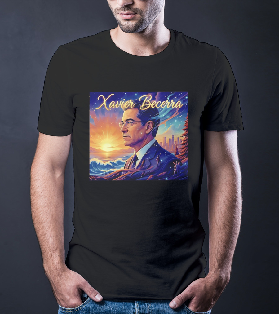 Xavier Becerra California Sunset Ocean Landscape T-Shirt