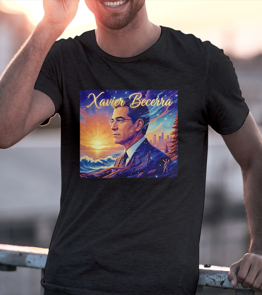 Xavier Becerra California Sunset Ocean Landscape T-Shirt