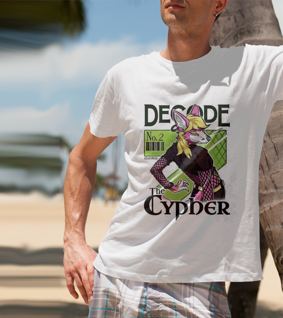 Decode The Cypher No.2 Retro Futuristic Vibe T-Shirt